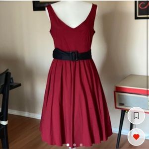 Deep red Lucky Thirteen dress